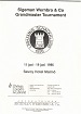 1996 - LIMHAMNS SK / SIGEMAN/WERNBRO GM TOURNAMENT, Program only, 20 p